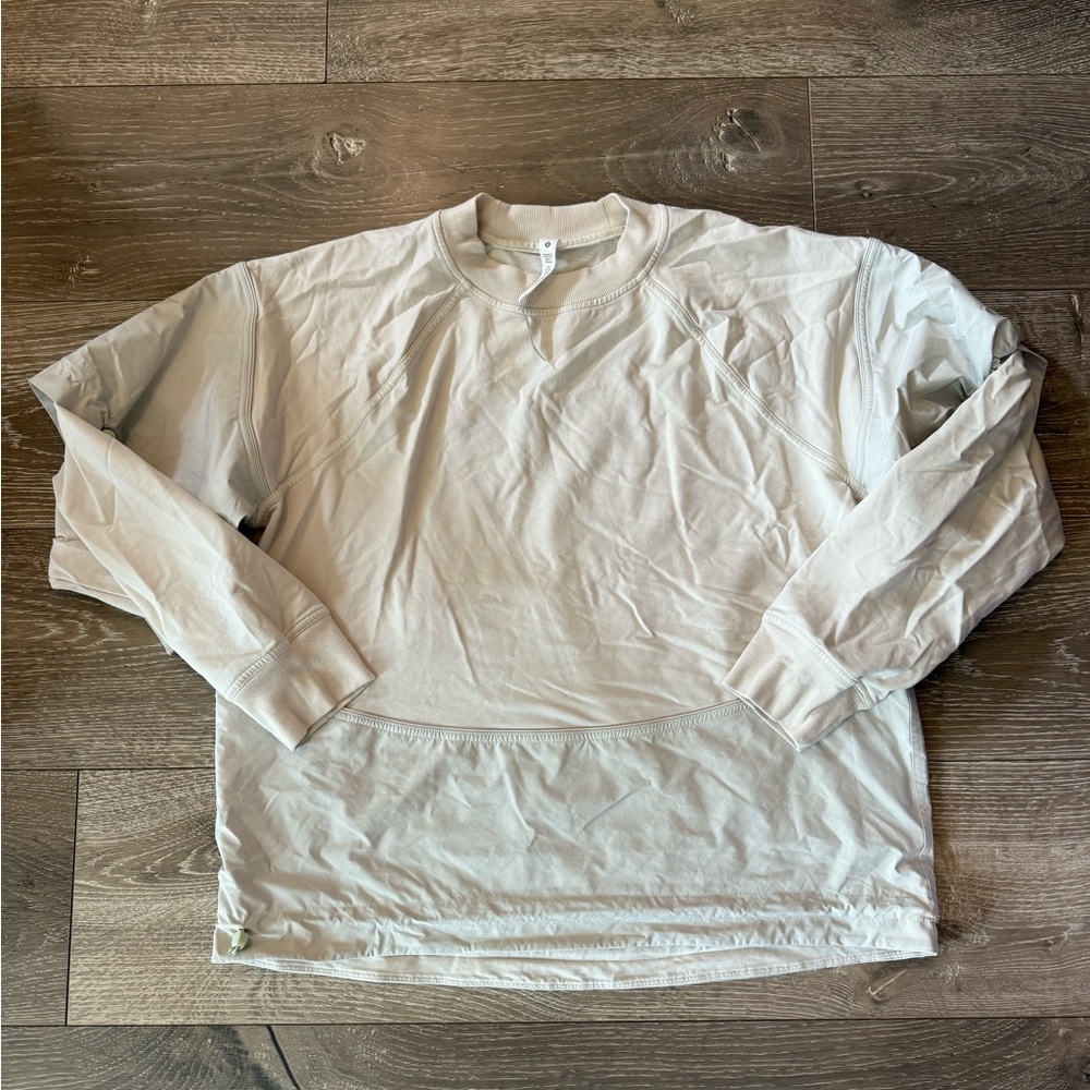 Lululemon French Terry + Glyde Crewneck Pullover Bone